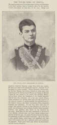 Der junge König Alexander von Serbien