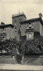 Das Zuhause von Theodore Watts-Dunton (1832-1914) in Putney Hill