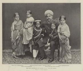 Der verstorbene Maharadscha von Mysore, GCSI, und seine Familie