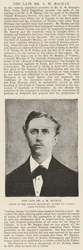 Der verstorbene Mr A M Mackay, Agent der Church Missionary Society in Uganda, Lake Victoria Nyanza