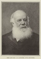 Der verstorbene Mr. C. E. Spooner, Bauingenieur