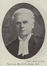 Der verstorbene Mr F O Crump, QC