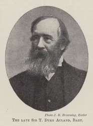 Der verstorbene Sir T. Dyke Acland, Baronet