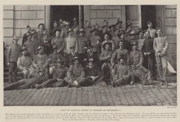 Besuch der Kolonialtruppen in Windsor am 3. September