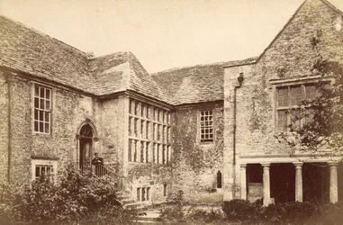 Wraxhall Manor, bei Trowbridge, Wilts (s/w Foto)