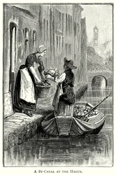 Ein Nebenkanal in Den Haag