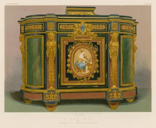 Ein Kabinett von Messrs J und T Scott, Edinburgh