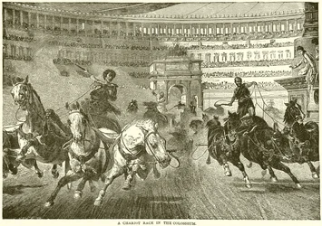 Ein Wagenrennen im Kolosseum