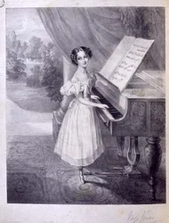 Ein Kindpianist (Miss Jonas?) spielt John Fields 