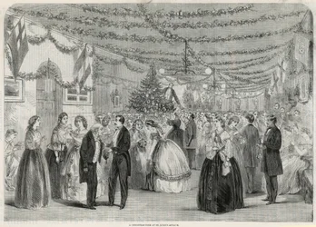 Ein Weihnachtsbaum im St. Lukes Asylum