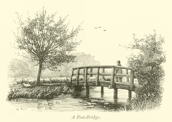 Eine Fußgängerbrücke