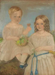 Gruppenporträt von Bruder und Schwester