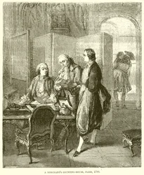 Ein Kaufmannsbüro, Paris, 1790