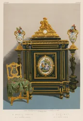 Ein Musikstuhl von Mr A Joubert, London; Ein Kabinett von Mr A Sedley, London