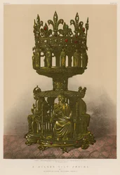 Ein silbervergoldeter Schrein