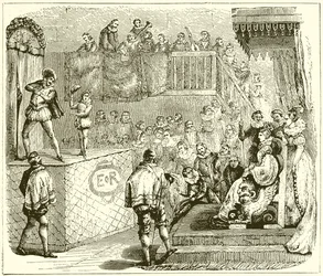 Ein Bühnenstück im sechzehnten Jahrhundert