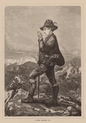 Ein Schweizer Hirtenjunge