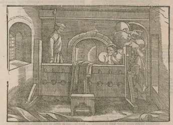 Eine Beschreibung des Lollards Tower, wo Mr. Richard Hunne ermordet wurde