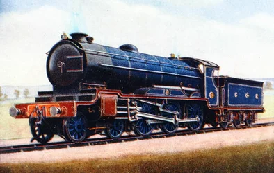 Eine Lokomotive der London Midland and Scottish Railway, Illustration aus 