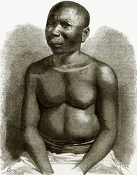 Ein Eingeborener der Andamanen-Inseln