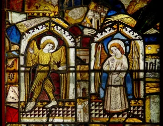 Engel, einer geflügelt