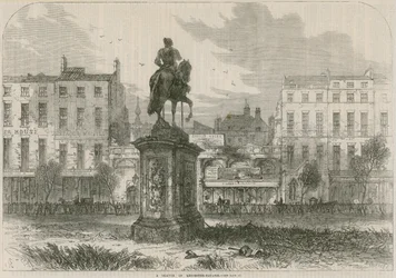 Eine Skizze im Leicester Square, London