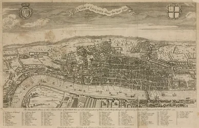 Ansicht von London um das Jahr 1560