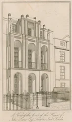 Ansicht der Vorderseite des Hauses von John Soane Esq, Lincolns Inn Fields, London