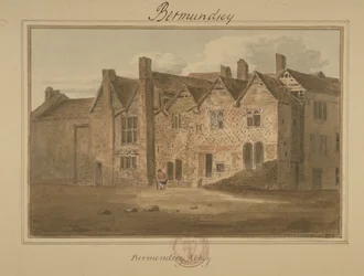 Abtei von St. Saviour, Bermondsey, 1809