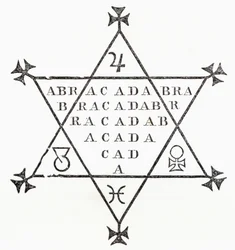 Abrakadabra, aus „The Ingoldsby Legends or Mirth and Marvels“ von Thomas Ingoldsby, veröffentlicht 1865