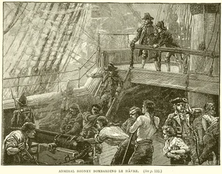 Admiral Rodney bombardiert Le Havre