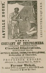Werbung für die Deutsche Künstlergruppe, Saville House, Leicester Square, London