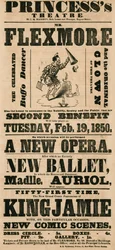 Anzeige für das Princesss Theater, London
