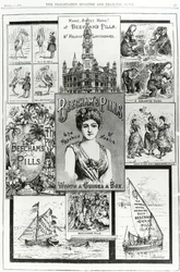 Werbung für Beechams Pills, die Rosenknospe der Gesundheit, 1890