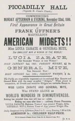 Werbung für Frank Uffners Amerikanische Zwerge