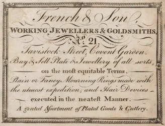 Werbung für French & Sohn