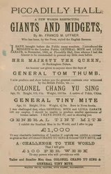 Werbung für Riesen und Zwerge