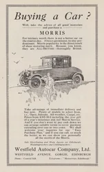 Werbung für Morris-Autos, 1926
