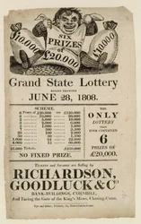 Werbung für die Staatslotterie