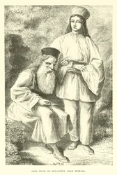 Alter Mönch des Klosters in der Nähe von Tismana