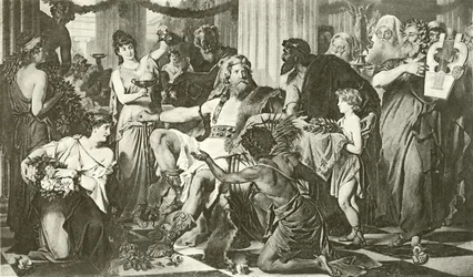 Alarich in Athen (Gravur)