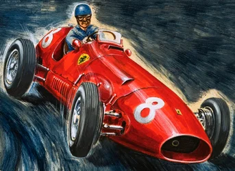 Alberto Ascari fährt einen Maserati