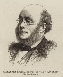 Alexander Russel, Herausgeber von The "Scotsman" (Gravur)