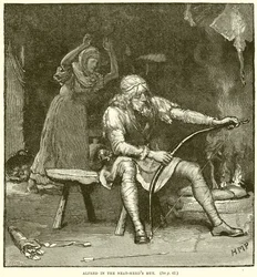 Alfred in der Hütte des Viehhirten