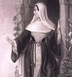 Eine Äbtissin, ca. 1845 (Gravur)