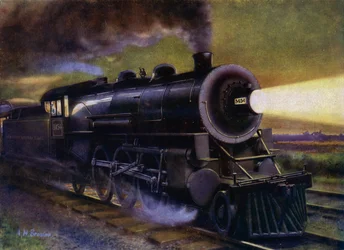 Ein amerikanischer Zug (Lithografie)