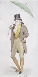 Ein englischer Dandy, um 1802