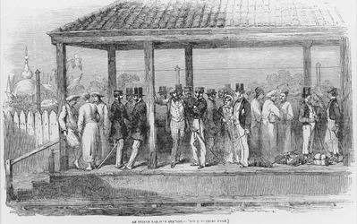 Ein indischer Bahnhof, 1854