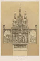 Ein geschnitztes Elfenbein-Triptychon von T Gremser, Augsburg, Bayern