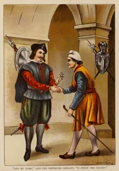 "Und mein Name," sagte der angebliche Diener, "ist Philipp der Zweite!"